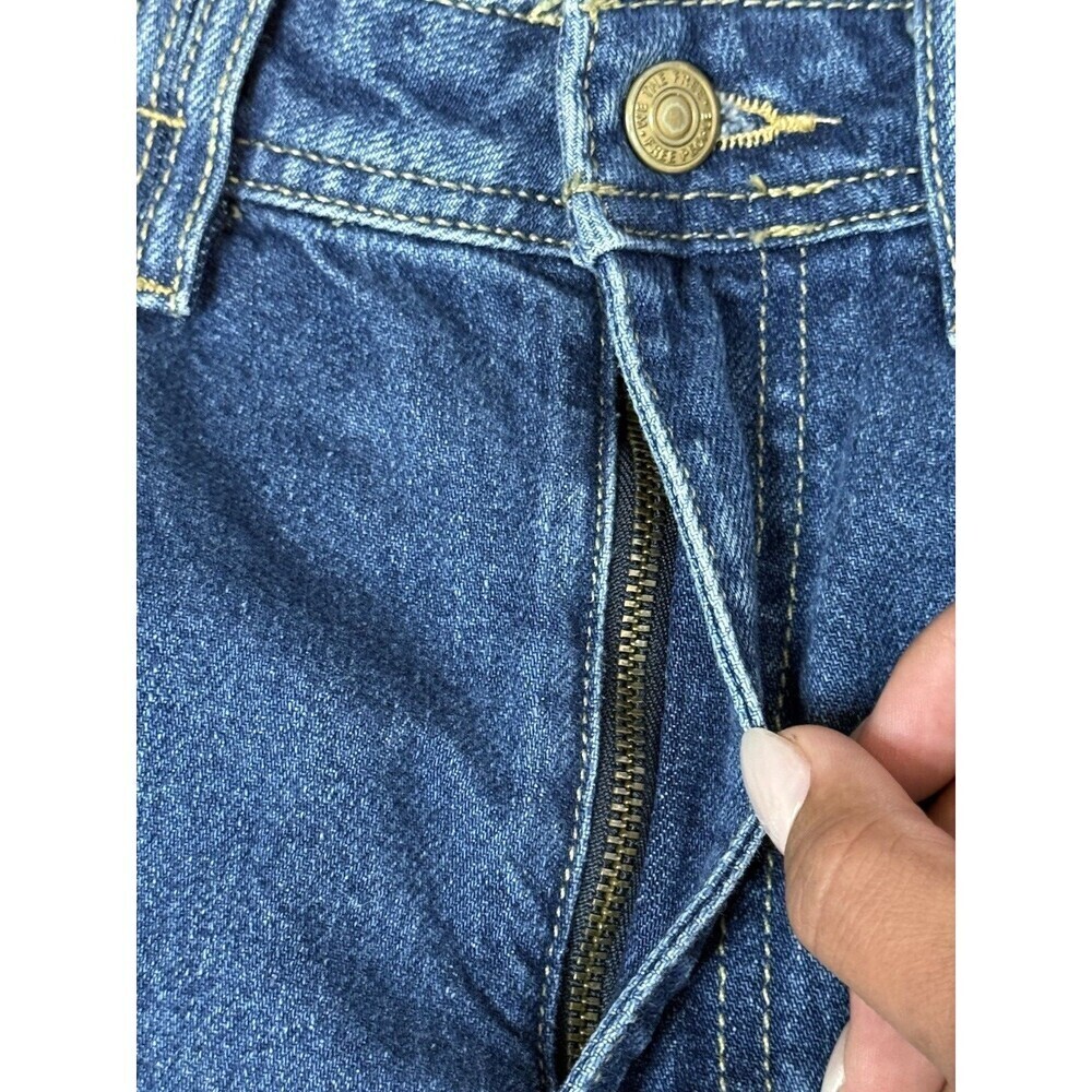 We The Free Jeans Womens 28 Dark Indigo Curvy High Rise Vintage cut Free People - Picture 8 of 13